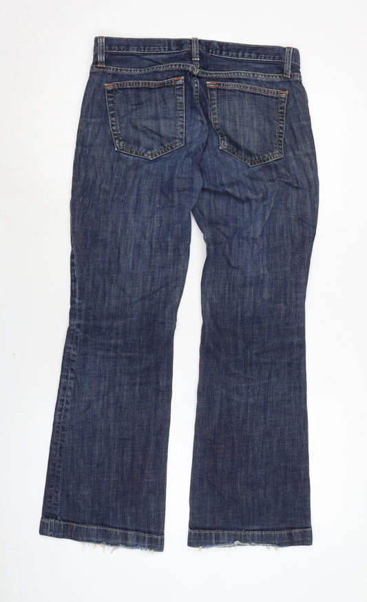 Womens UK Size 30 in Gap Regular Fit Cropped Blue Jeans