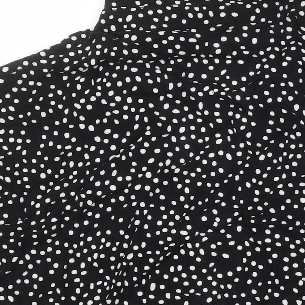 Womens UK Size 8 H&M Black Tunic Blouse