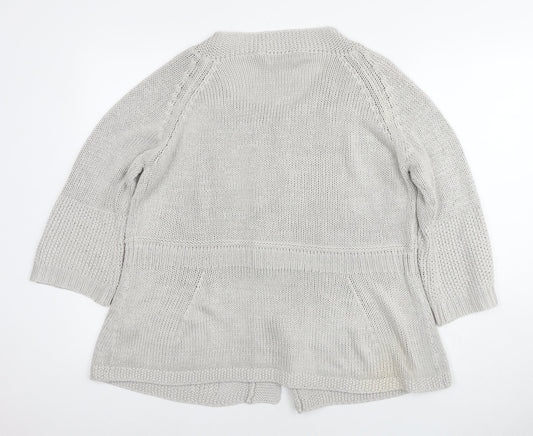 Womens UK Size 20 Marks and Spencer Grey Cardigan Jumper