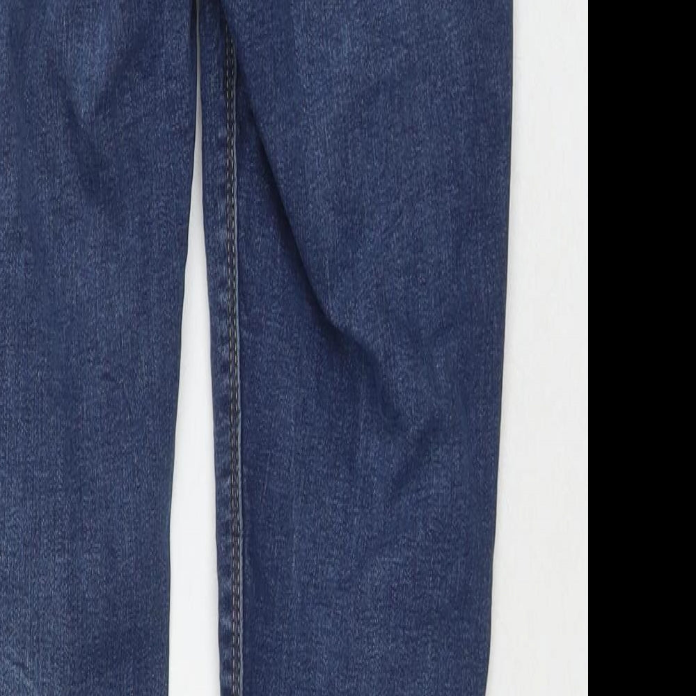 Denim & Co. Womens Black Cotton Skinny Jeans Size 8 L27 in Regular Zip