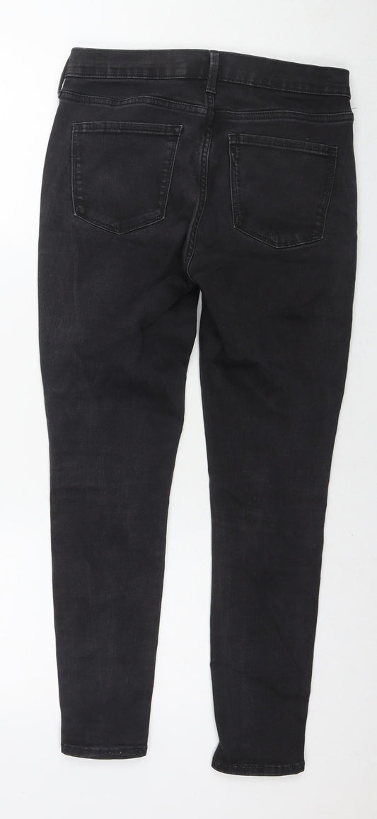 Womens UK Size 6 Gap Regular Fit Skinny Black Jeans