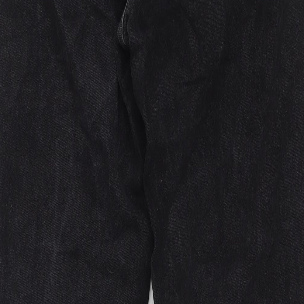 Denim & Co. Womens Black Polyester Blend Bootcut Jeans Size 30 in L30 in Regular Zip