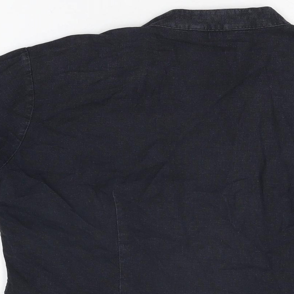 Womens UK Size 12 Marks and Spencer Black Basic T-Shirt