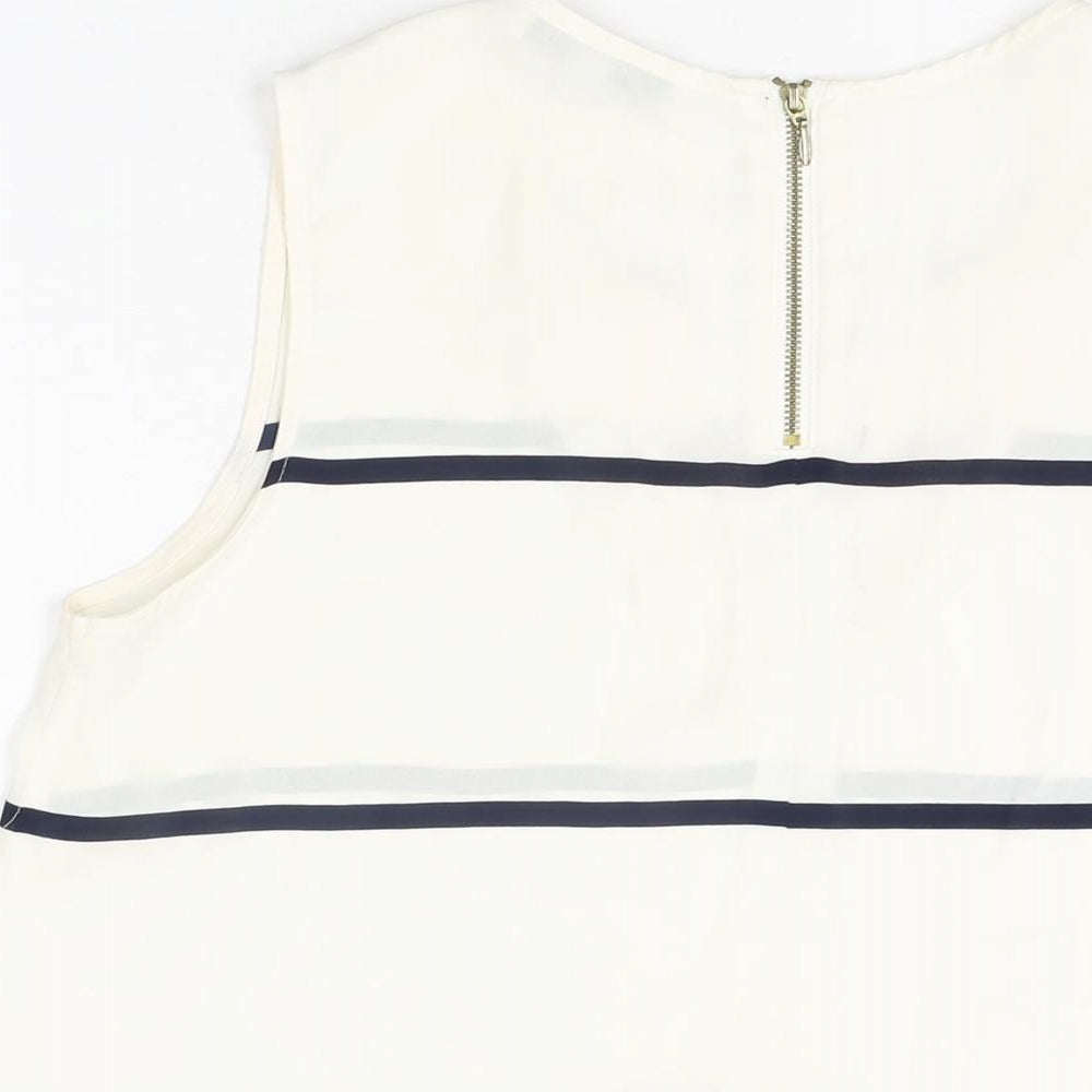 Womens UK Size 12 NEXT White Basic Blouse