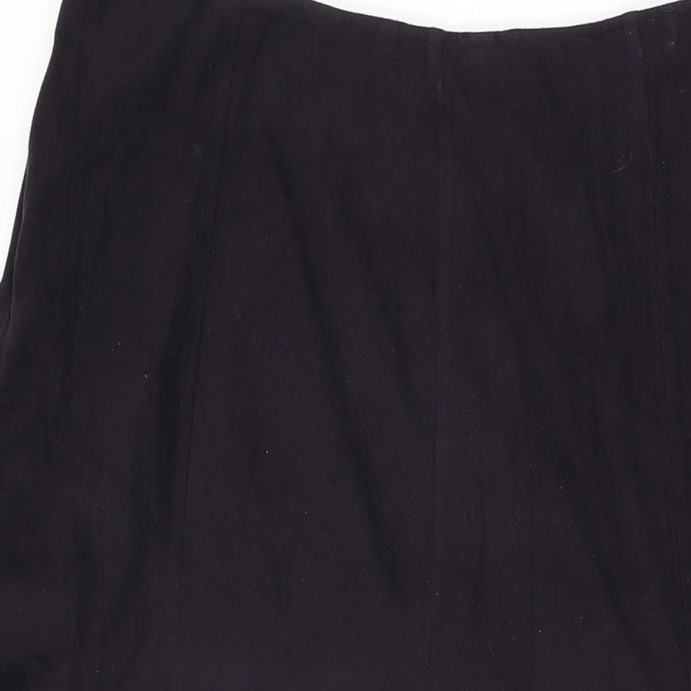 Per Una Womens Purple Polyester Swing Skirt Size 16 Zip