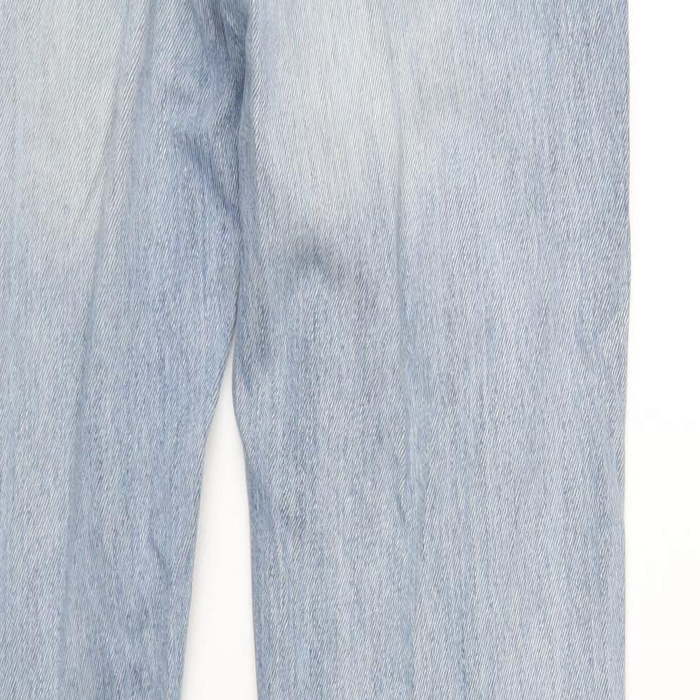 Mens UK Size 34 in Topman Regular Fit Straight Blue Jeans