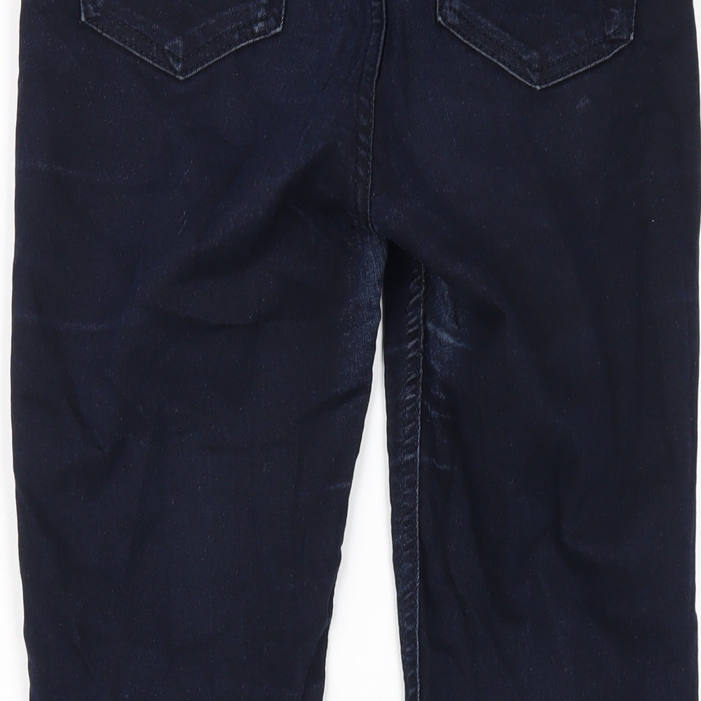 Dunnes Stores Womens Blue Cotton Skinny Jeans Size 8 L28 in Regular Zip