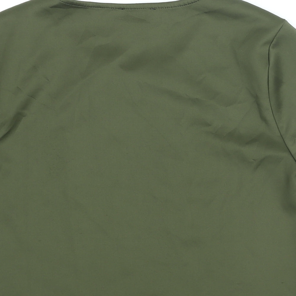 Womens UK Size 12 New Look Green Basic Blouse