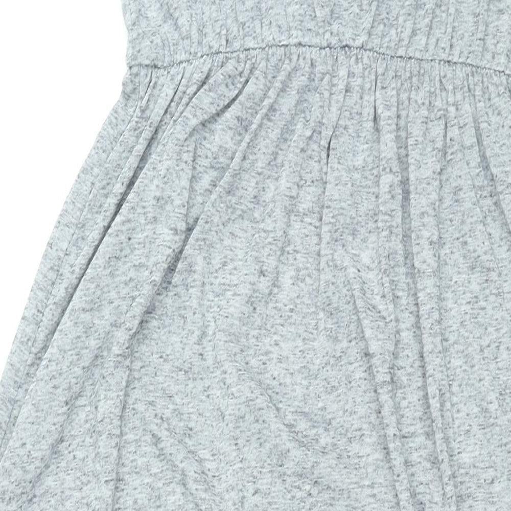 Divided by H&M Womens Grey Polyester Maxi Size L Scoop Neck Pullover