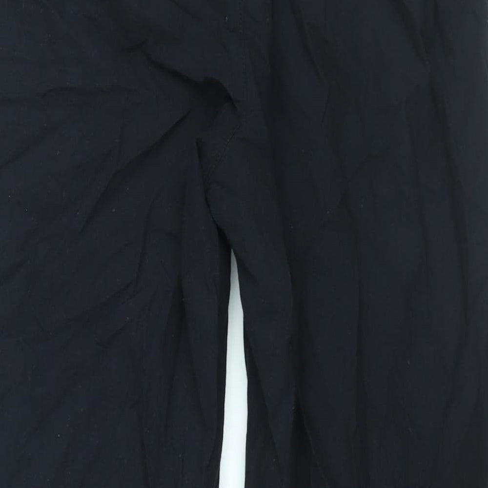 Womens UK Size 32 in EWM Regular Fit Black Trousers