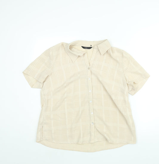 Womens UK Size 18 Bonmarché Beige Basic Blouse