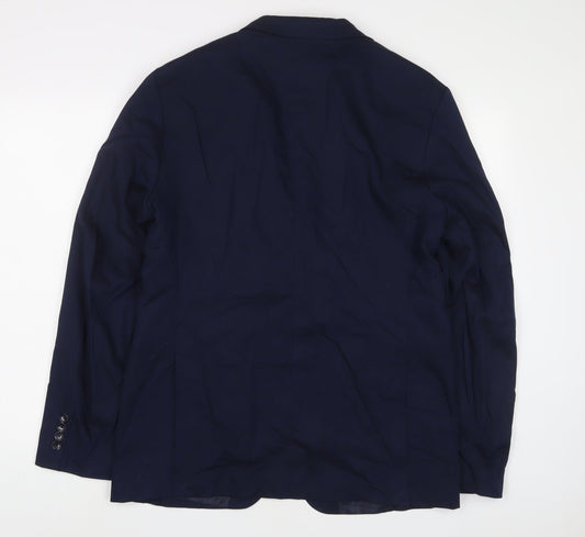 Mens UK Size 42 Zara Regular Blue Suit Jacket