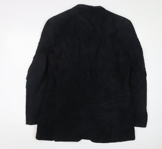 Mens UK Size 42 Blazer Regular Black Suit Jacket
