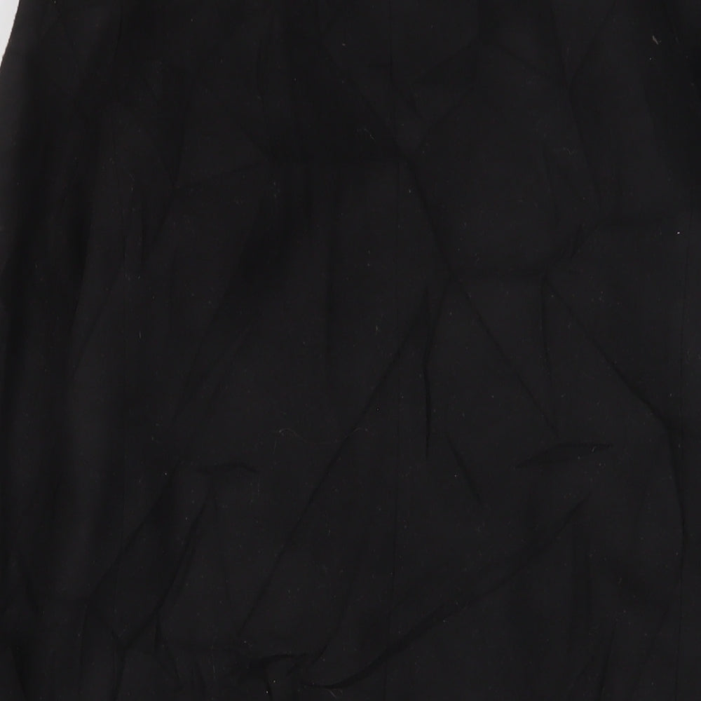 Womens UK Size 4 New Look Black Overcoat
