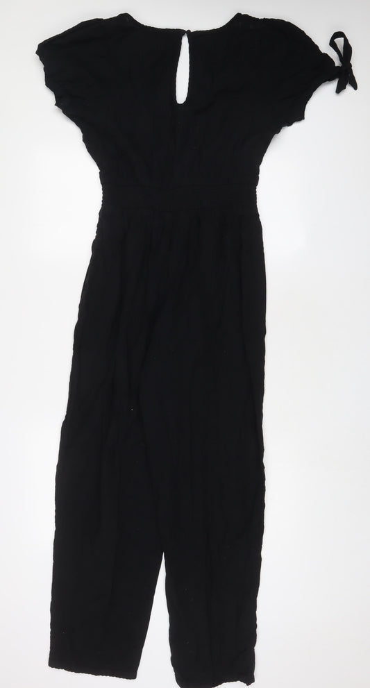 Womens UK Size M American Eagle Outfitters One-Piece Black Jumpsuit