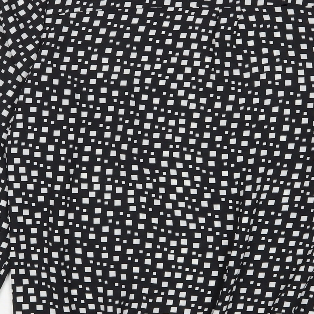 Womens UK Size 10 Debenhams Black Basic Blouse