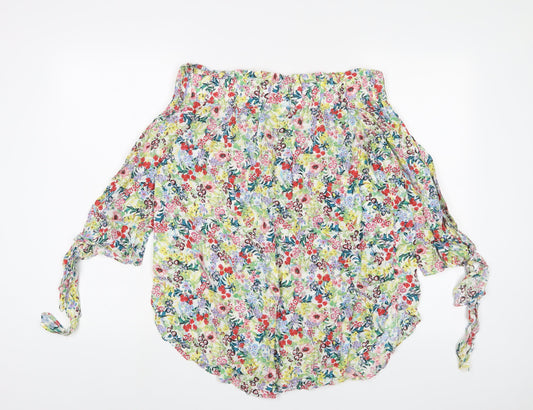 Womens UK Size 10 H&M Multicoloured Basic Blouse