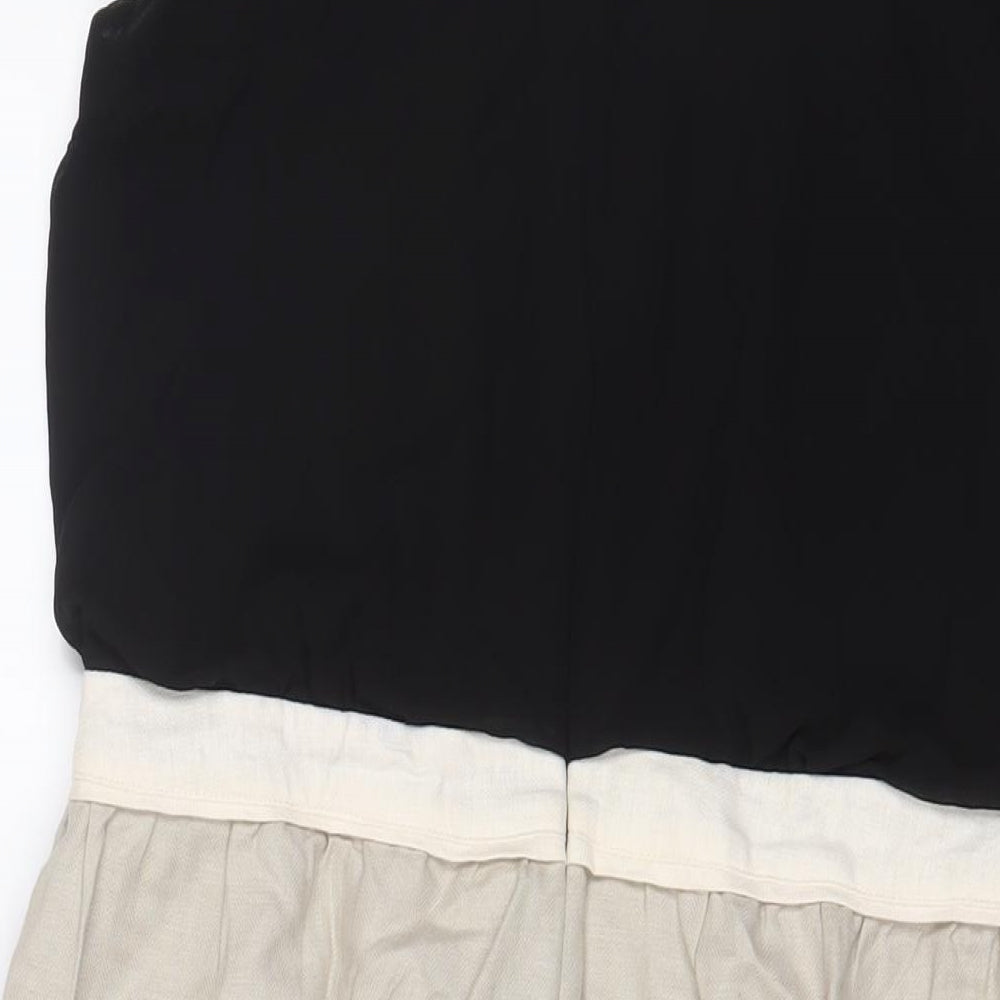 NEXT Womens Beige Polyester Sheath Size 14 Boat Neck Zip