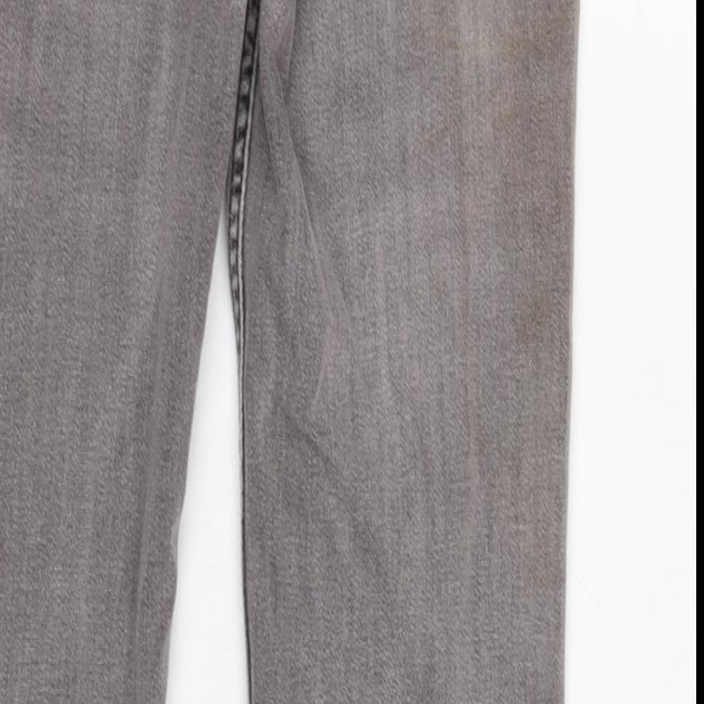 Womens UK Size 14 Marks and Spencer Regular Fit Straight Grey Jeans