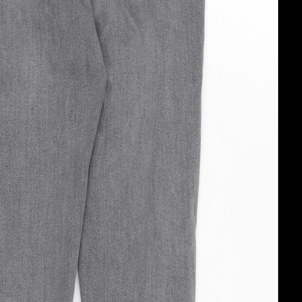 Topshop Womens Grey Cotton Blend Skinny Jeans Size 24 in L25 in Regular Zip