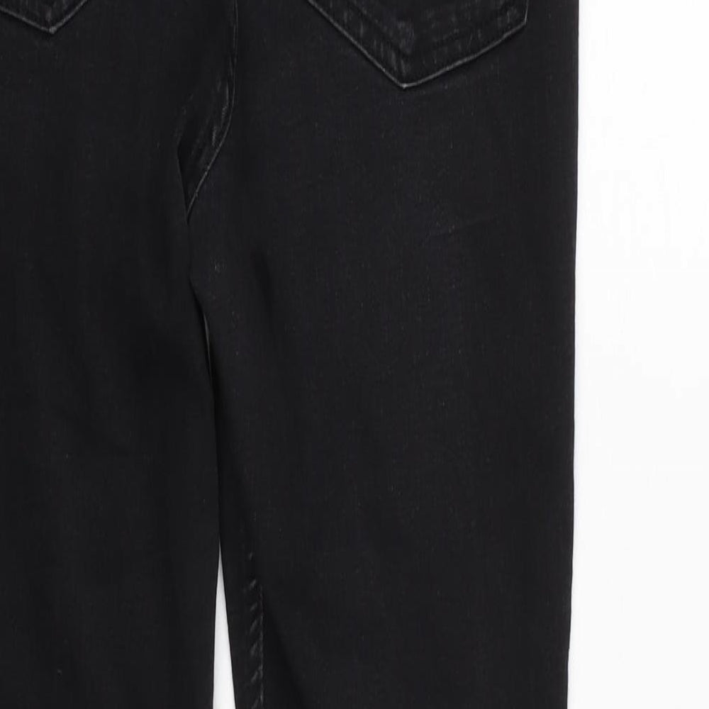 Womens UK Size 12 Marks and Spencer Regular Fit Tapered Black Jeans