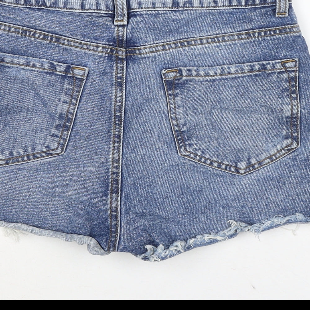 Womens UK Size 10 Denim & Co. Regular Fit Cut-Off Shorts