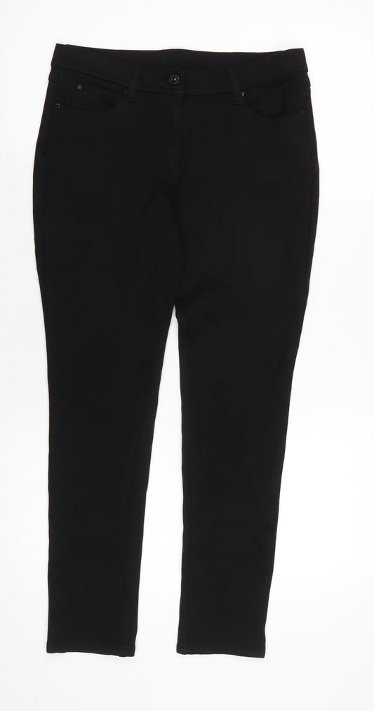 Womens UK Size 28 in Monsoon Regular Fit Black Trousers