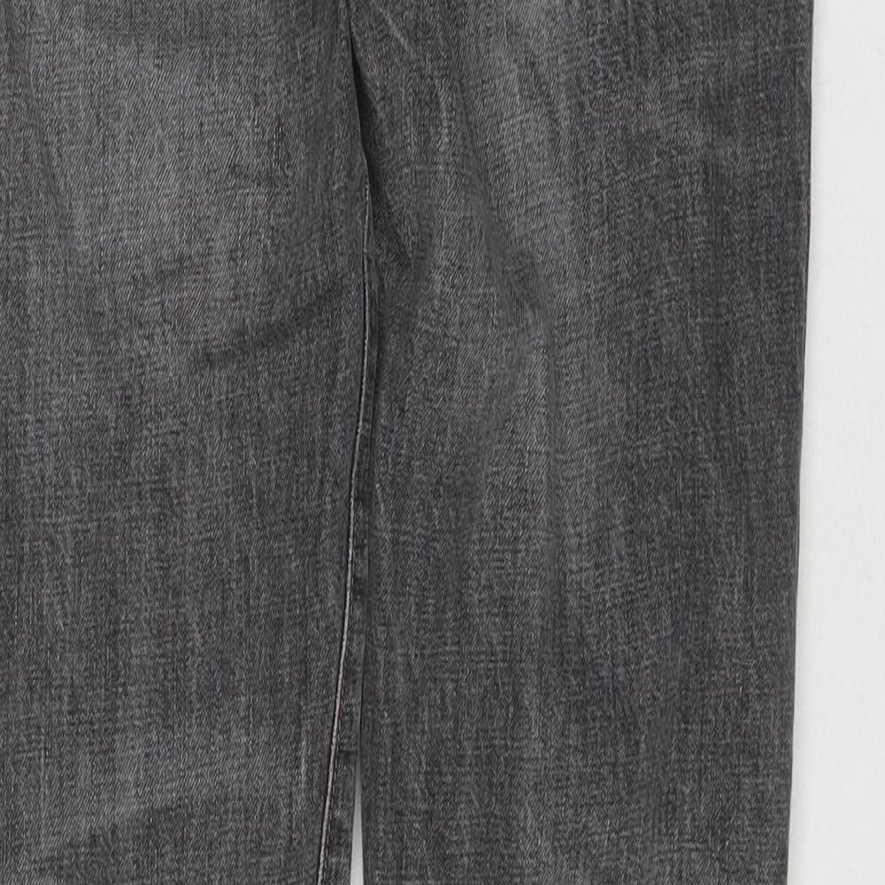 Gap Mens Grey Cotton Straight Jeans Size 28 in L32 in Regular Zip