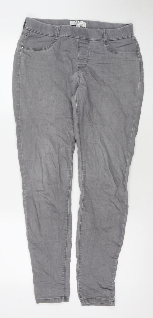 Womens UK Size 10 Dorothy Perkins Regular Fit Jegging Grey Jeans