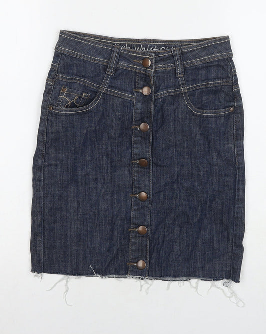 Womens UK Size 6 NEXT A-Line Denim Skirt