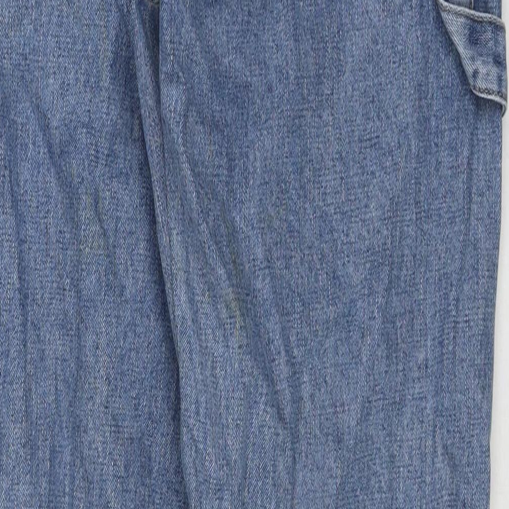 FOREVER 21 Mens Blue Cotton Straight Jeans Size 33 in L32 in Regular Zip