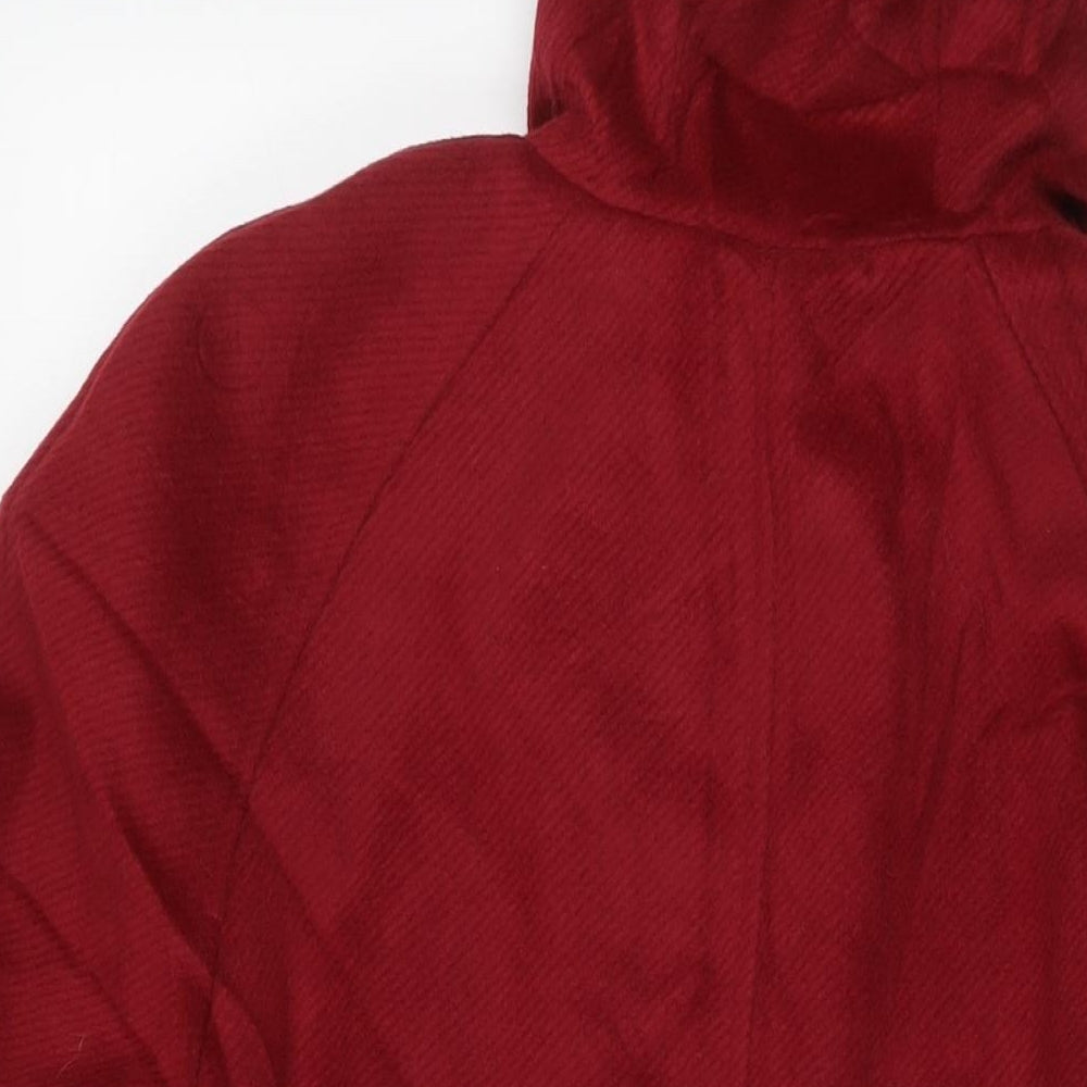 Womens UK Size 18 Marks and Spencer Red Overcoat