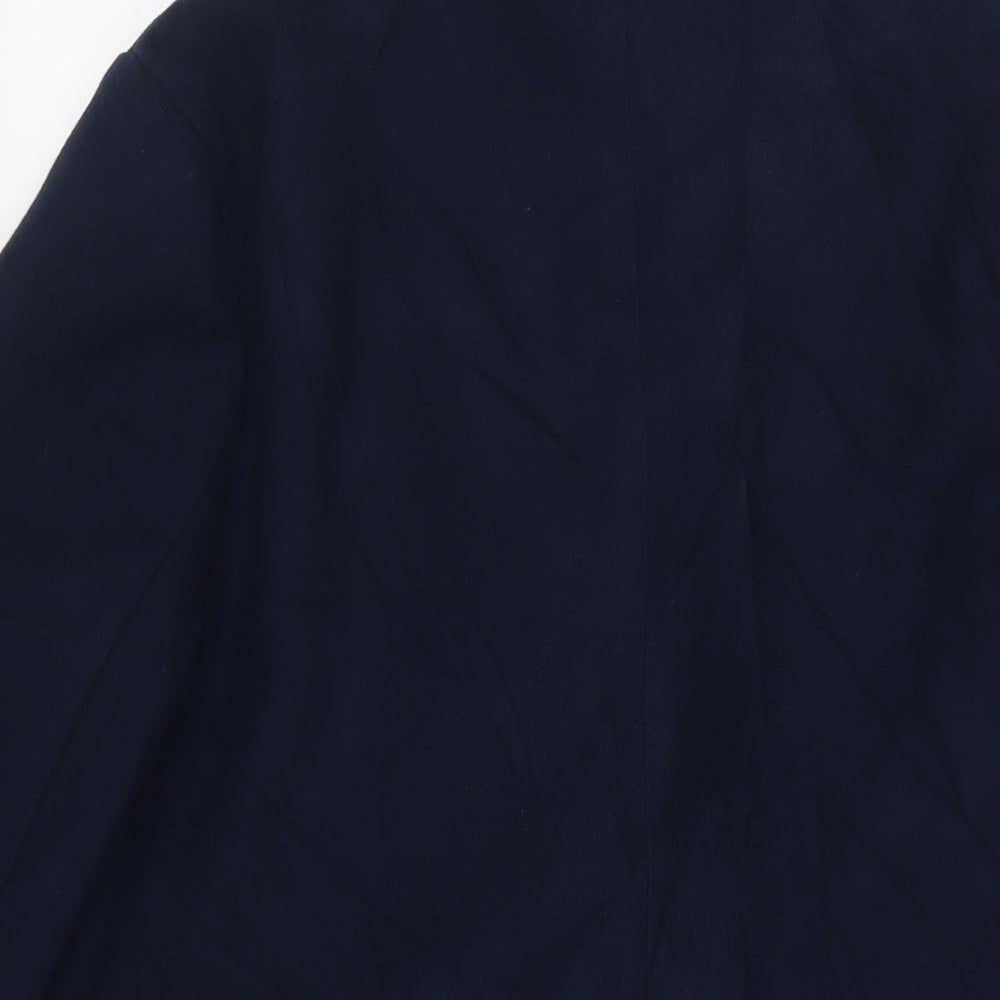 Womens UK Size 14 Marks and Spencer Blue Overcoat