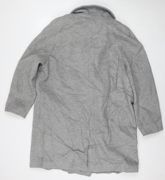 Womens UK Size 18 Marks and Spencer Grey Overcoat