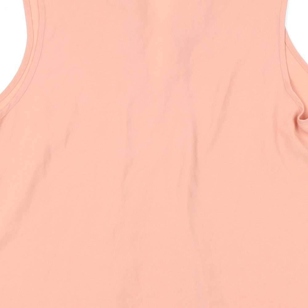 Womens UK Size 14 Roman Pink Basic Blouse
