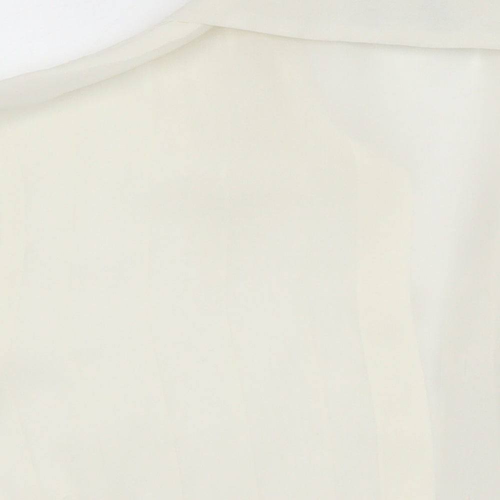 Womens UK Size 12 Wallis Ivory Basic Blouse