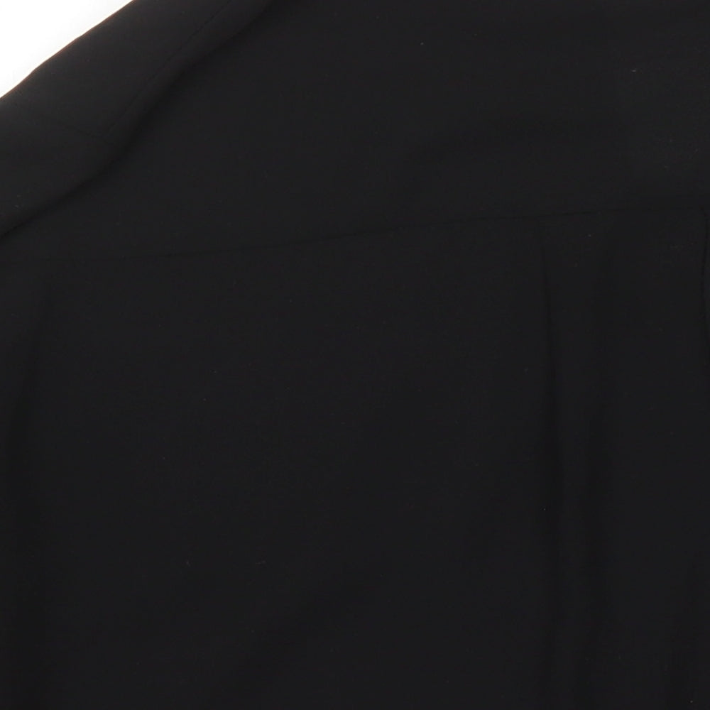 Womens UK Size 10 Warehouse Black Tunic Blouse