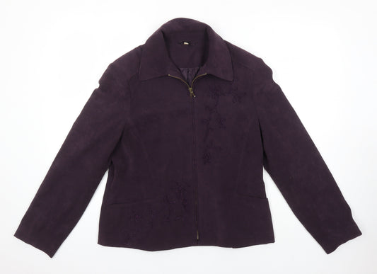 Womens UK Size 14 EWM Purple Jacket