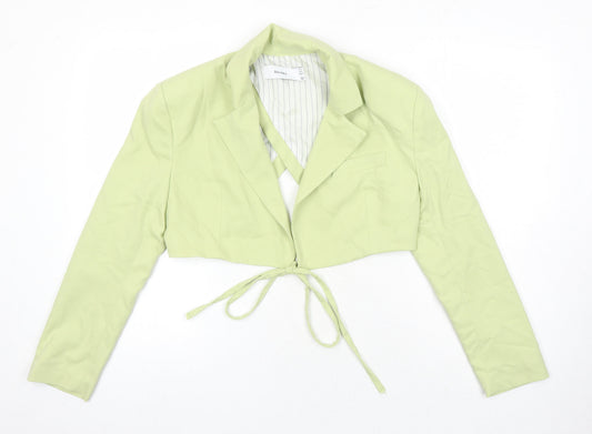 Womens UK Size L Bershka Green Jacket Blazer