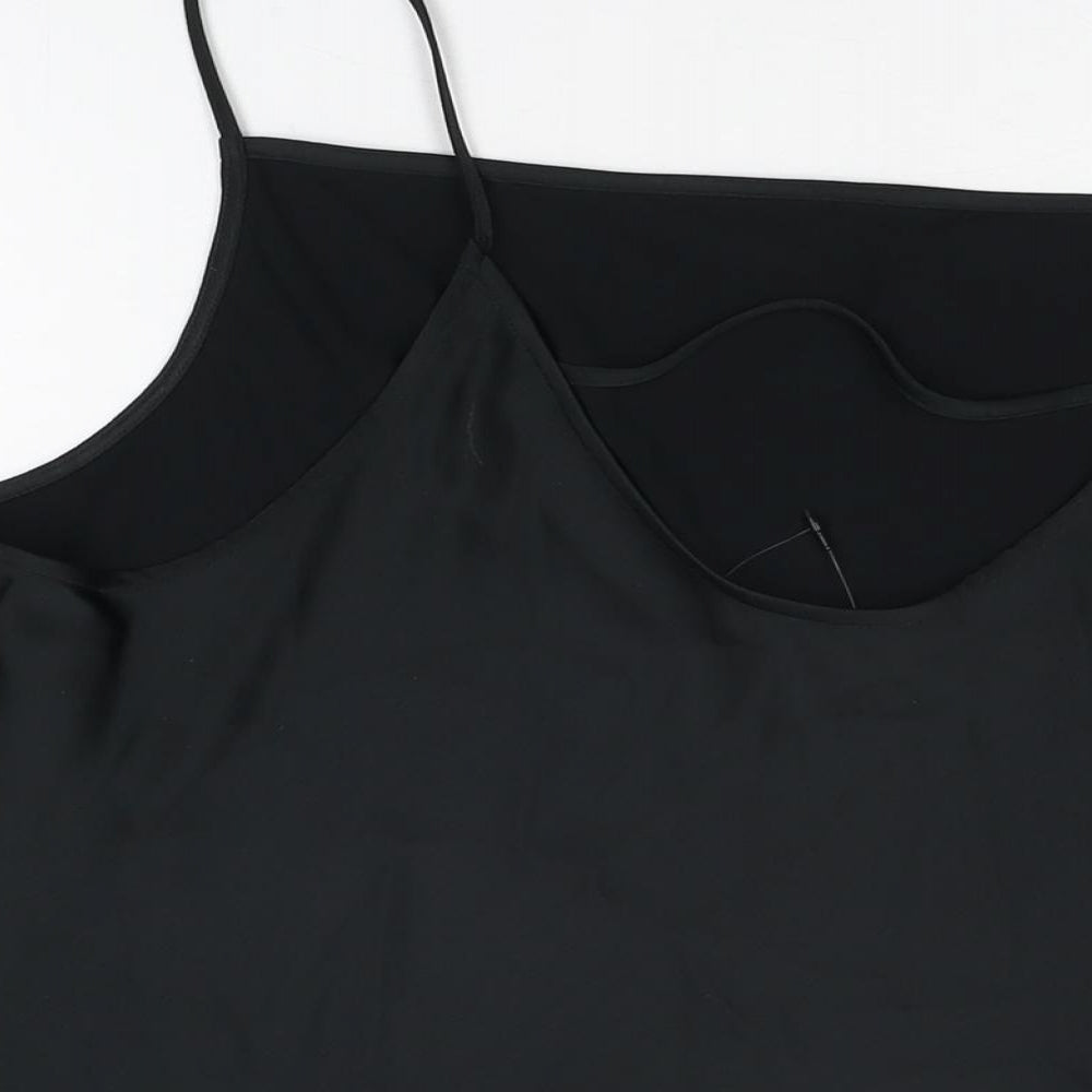 Womens UK Size 24 Marks and Spencer Black Camisole T-Shirt