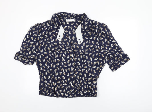 Womens UK Size 18 Berkertex Blue Basic Button-Up