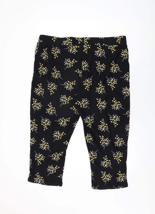 Womens UK Size 20 Intuition Regular Fit Black Trousers