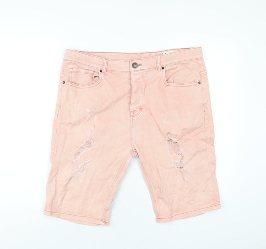 Mens UK Size 38 in Denim & Co. Regular Fit Bermuda Shorts