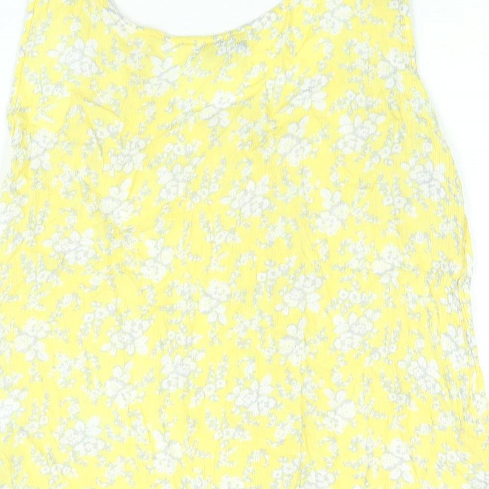 Womens UK Size 12 NEXT Yellow Camisole Blouse