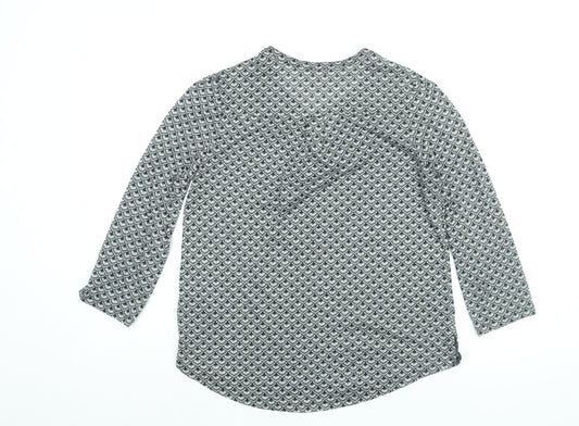Womens UK Size S H&M Grey Basic Blouse