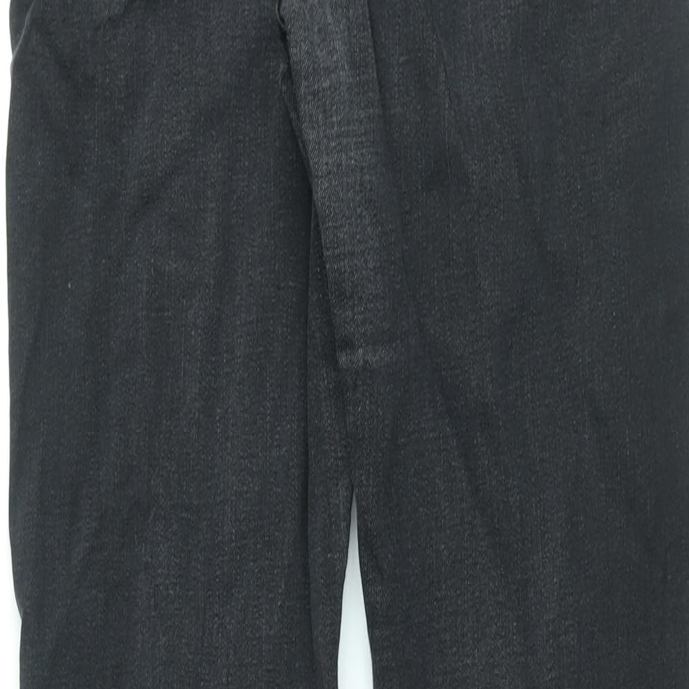 Autograph Womens Black Cotton Skinny Jeans Size 14 L30 in Regular Zip