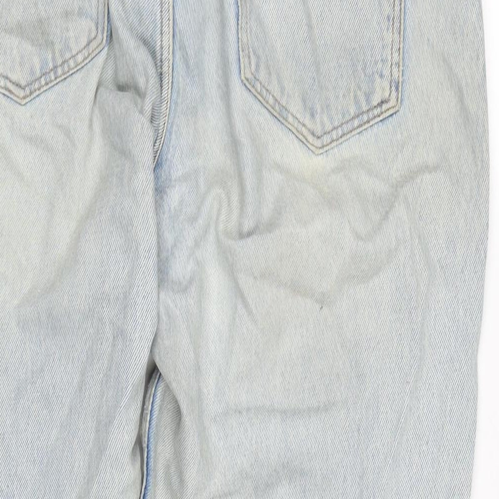 Womens UK Size 14 Stradivarius Regular Fit Straight Blue Jeans