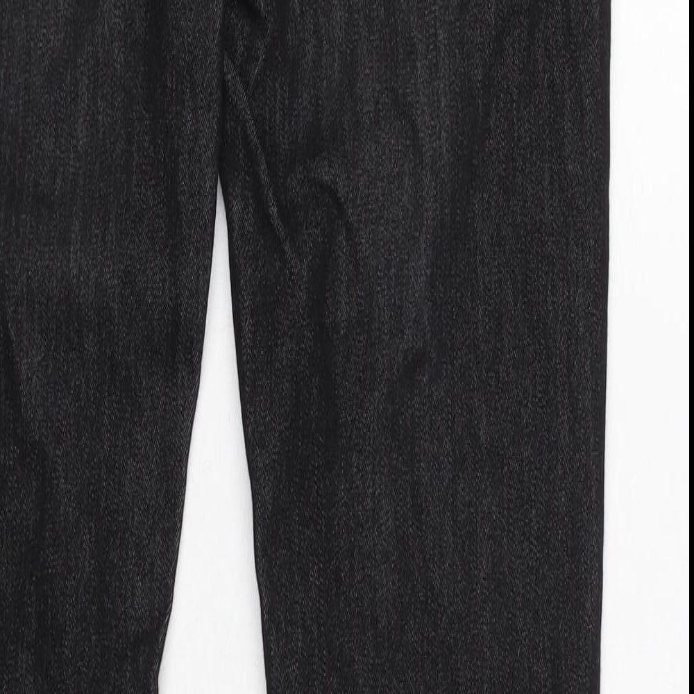 Denim & Co. Mens Black Cotton Blend Skinny Jeans Size 30 in L31 in Regular Zip