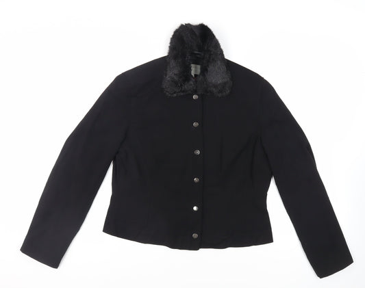 Womens UK Size 16 Per Una Black Jacket