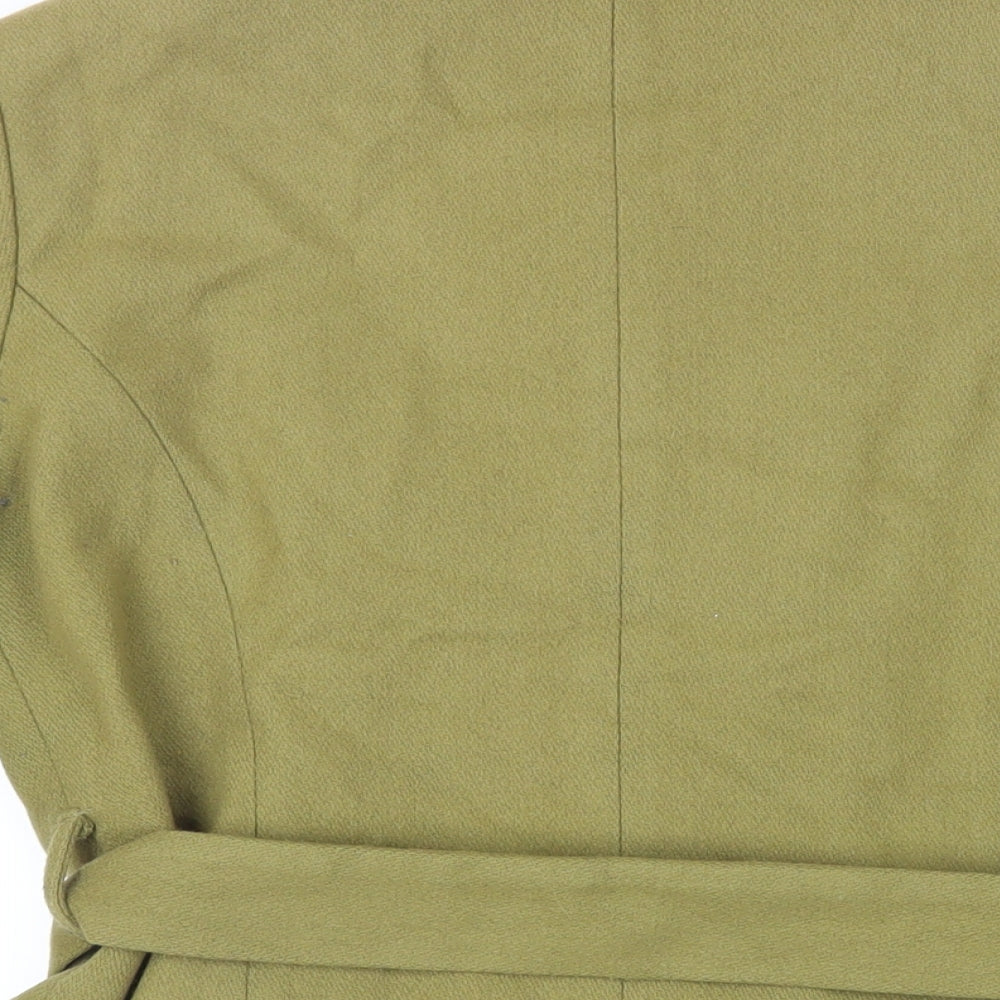 Womens UK Size 12 Topshop Green Pea Coat